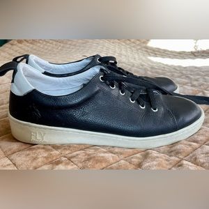 Fly London size 41 black leather casual sneakers